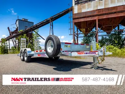 Good quality build trailer 18+2 deck configuration stand up ramps Galvanised 18 + 2 Equipment traile...