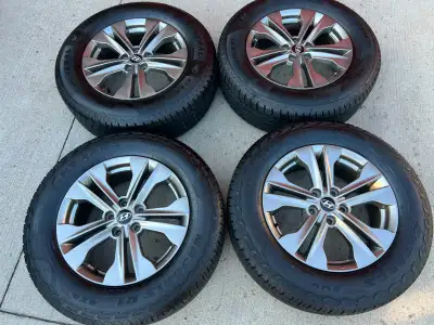 235/65/17,Hyundai SUV Alloy Rims With All Season Tires Two tires general evertrek gt other two major...