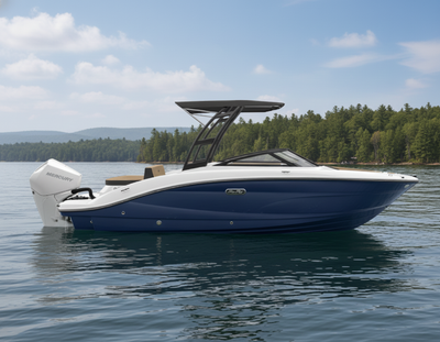 General: 200HP WHITE MERCURY FOURSTROKE OB. BLACK CANVAS. COCKPIT SEADEK. BATTERY SWITCH-DUAL W/2ND...