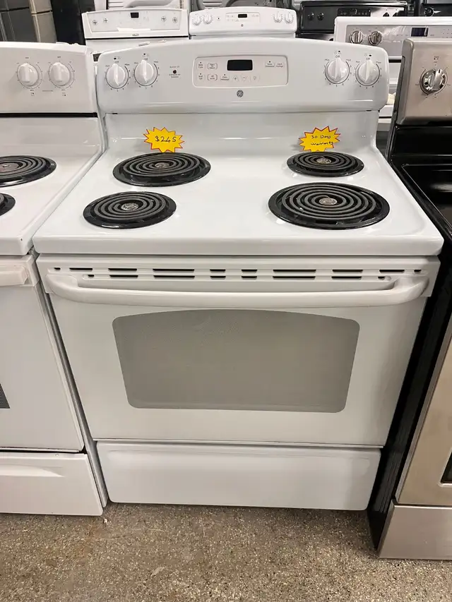 GE 30” Coil Top  Stove Fully Tested  30-Day Warranty in Stoves, Ovens & Ranges in Kitchener / Waterloo - Image 2