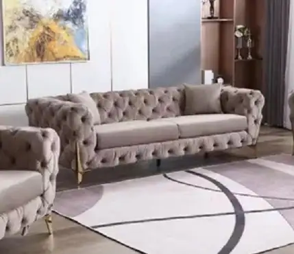 !! SPECIAL SOFA CAPITONNÉ VELVET GOLD !! in Couches & Futons in City of Montréal - Image 2