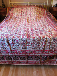 Indian Hand Block Print Floral Design, Cotton Large Reversible City of Montréal Greater Montréal Preview
