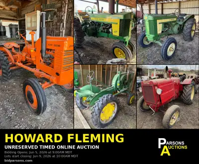 RARE TRACTORS & Collectibles — Unreserved Online Auction JUNE 5, View more