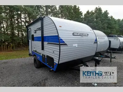 Sunset Park RV Sun Lite 15MB travel trailer highlights: Front Bed Two Burner Cooktop Wet Bath A/C an...