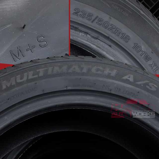 BRAND NEW! 235/50R18 - ALL WEATHER TIRES - ONLY $135/each! in Tires & Rims in Calgary - Image 3