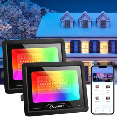 BRAND NEW - Flood Lights Outdoor 50W LED Color Changing LedStage, View more