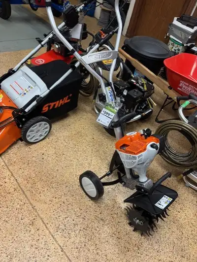 New Honda MM56C Yard Boss Tiller. Easy to start. With optional attachments it can sweep, trim, aerat...