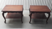 Antique end tables, excellent condition.