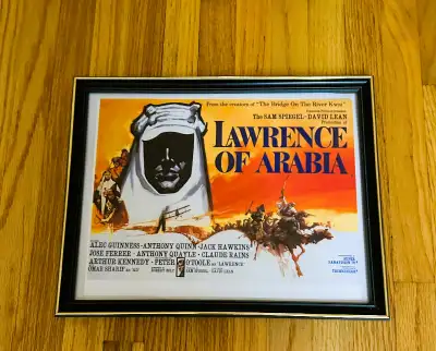 1962 Lawrence Of Arabia Framed Movie Poster, View more