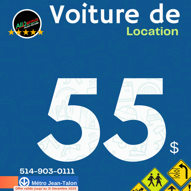 CAR RENTAL FOR THE PRACTICAL EXAM AT SAAQ64840306024961120