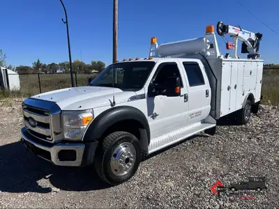 Countryside Fleet 2013 Ford F550 CrewCab 4x4 Service Truck + 6.7L PowerStroke Diesel + 4x4 W/ AutoMa...