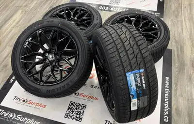 TSR19 Gloss Black Rims and SAILUN All Weather Tires Fits Jeep Grand Cherokee, Dodge Durango -Wheel S...