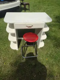 Child's desk with stool