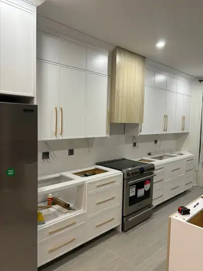 European style frameless kitchen cabinets Warehouse direct sale! All kitchen and bathroom cabinets a...