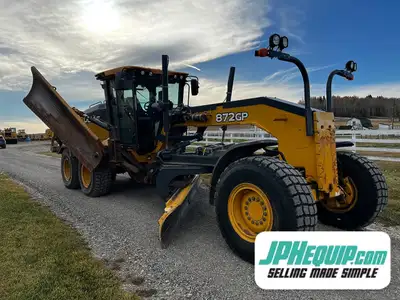 2018 Deere 872GP Motor Grader AWD with Snow Wing WE SHIP DIRECT TO YOU, USA, and Worldwide!! Financi...