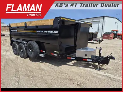2026 Southland SL714-14K High Side Dump Trailer Color: Black (2) 7000lb Lippert Spring Axles Electri...