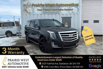 Welcome to Prairie West Automotive. 2015 Cadillac Escalade Luxury Call: (306) 380-8858 Text: (306) 3...