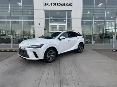 Curbside, this 2026 Lexus RX350h Premium expresses its sophisticated style with a sleek body design...