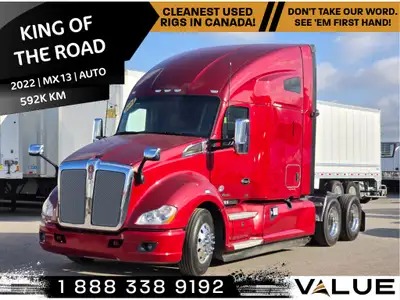 2022 KENWORTH T680 Sleeper Odometer:591,638kms Engine Make: Paccar Engine Model: MX-13 Engine Horsep...
