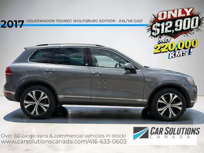 GORGEOUS AND RARE VW TOUREG WOLFSBURG EDITION...NO ACCIDENTS,3.6L/V6 GAS ENGINE, PANORAMIC SUNROOF,...