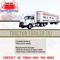 TRACTOR-TRAILER (A)! BECOME A PROFESSIONAL TRUCK DRIVER