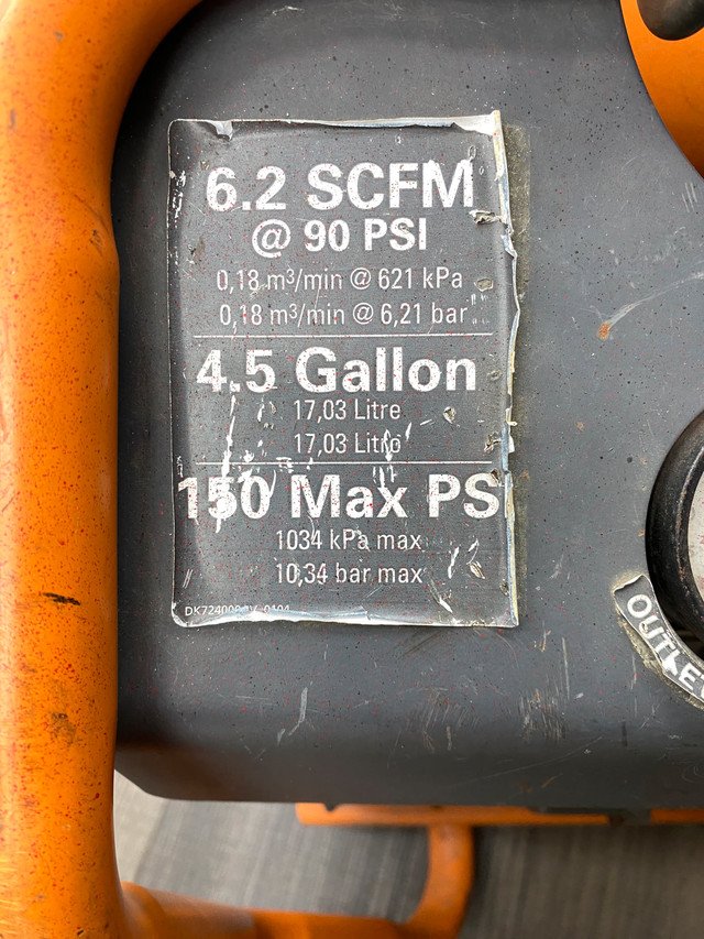 Ridgid OF45150A 150 PSI 4.5 Gallon Twin Tank Air compressor Other