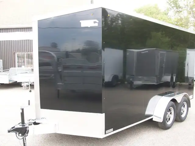 2025 Weberlane Aluminium 7' x 14' v-nose 2 essieux glissiere CON in Cargo & Utility Trailers in Laval / North Shore - Image 4
