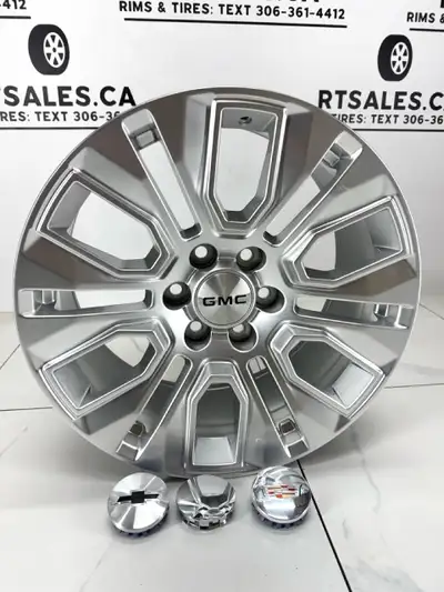 Set of 4 NEW Hyper Silver 20 inch Rims FITS: Chevy, Chevrolet, GM, GMC 1500, Silverado, Sierra, Subu...