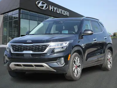 The 2021 Kia Seltos SX Turbo AWD is a compact SUV that offers a blend of sporty performance, advance...
