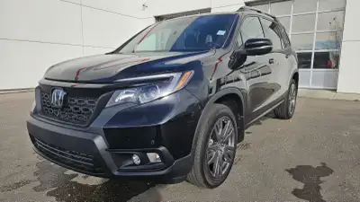 Our 2021 Honda Passport EX-L in Crystal Black Pearl is in stock and all up to date on maintenance af...