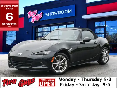 2017 Mazda Miata GX Jet Black Mica *BLUETOOTH*, *BLIND SPOT DETECTION*, *CLEAN CARFAX REPORT*, *GREA...