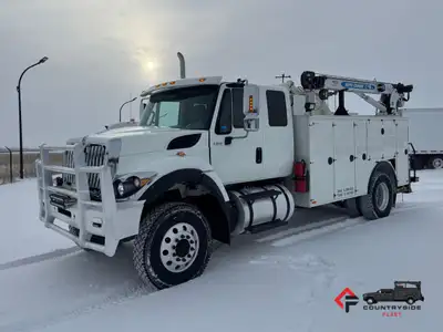 Countryside Fleet 2018 International WorkStar 7400 Extended Cab 4x4 Service Truck + 8.9L L9330 Cummi...