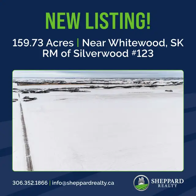 159.73 Titled Acres | Near Whitewood, SK Area
