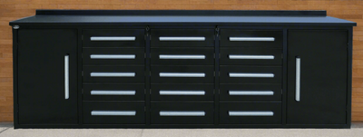 NEW STAINLESS 15 DRAWER + 2 CABINET 10 FT TOOL BENCH 1015DD2SS, View more