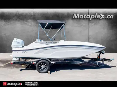 Motoplex Mirabel 2025 STARCRAFT SV 16 OB 75HP deck boat bateau Ponte Element E16 Bayliner SV 16 OB 7...