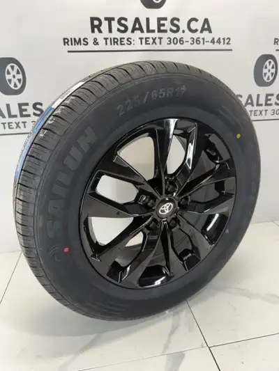 Set of FOUR NEW 225/65/17 Sailun SH408 All-Season Tires on 17" Dai One Rims Fits: Toyota RAV4 Tire S...