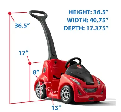 ★Toddler ★ Kids Push Car ★ Red & Black ★ GO Cart Excellent, View more
