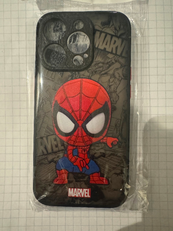 Cartoon Marvel Groot Spiderman Case for iPhone SE 12 Mini 13 Pro in Cell Phone Accessories in St. Catharines