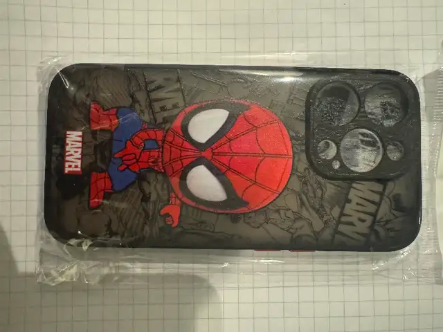 Cartoon Marvel Groot Spiderman Case for iPhone SE 12 Mini 13 Pro in Cell Phone Accessories in St. Catharines - Image 2