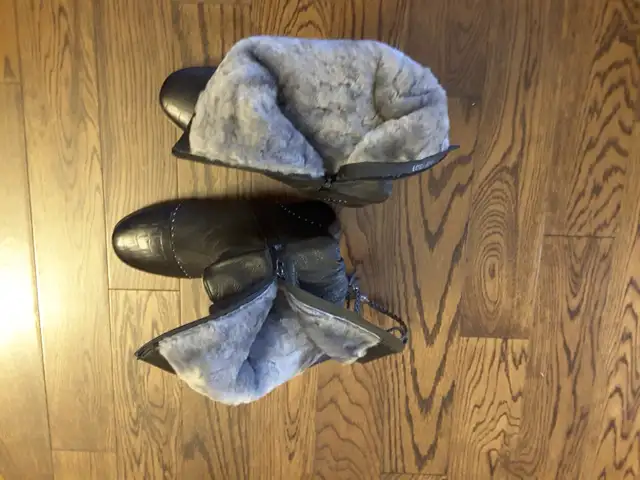 Brand New Women leather winter boots Size 9 in Women's - Shoes in Calgary - Image 3