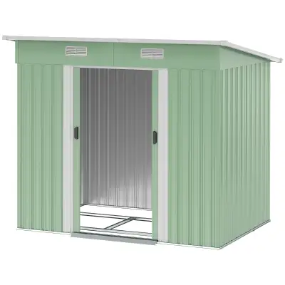 7'x 4' Metal Patio Storage Shed Garden Lockable Shed Tool Utilit, View more