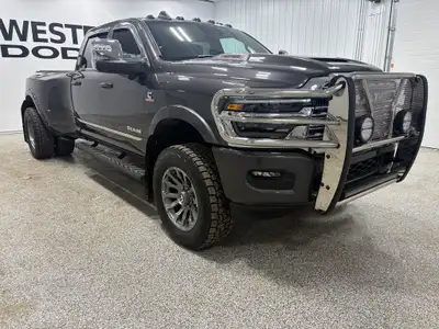 Recent Arrival! 2025 Ram 3500 Limited LIMITED DUALLY | CUSTOM RIMS + TIRES | 1 OWNER | IN BED ROLLIN...