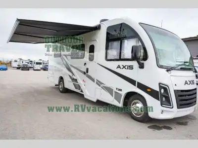 Thor Motor Coach Axis Class A gas motorhome 26.1 highlights: Theater Seat Slide Out Drop-Down Overhe...