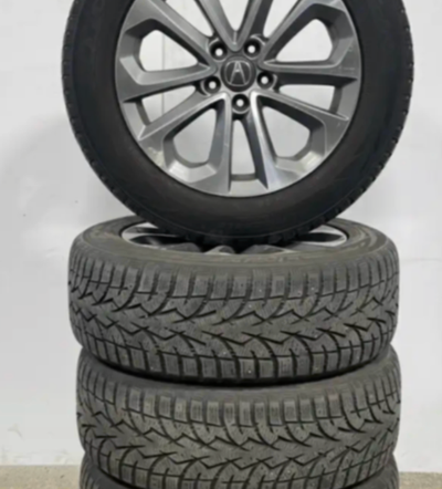 Acura RDX wheels 5x114.3 with like new Toyo 235 60 18 winter ice snow tires 12/32 or almost 100% tre...