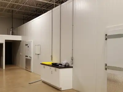 Get a great deal on walk-in cooler panels and compressors. Walk-in panel rooms 96L x 18d x 12H with...