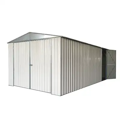 NEW GARDEN METAL SHED 11 X 19 FT G1119 SALE $1895.00 Cream G1119 Dark Gray G1119DG Spacious and Dura...