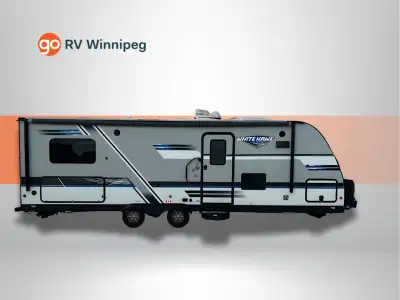 White Hawk 25FK Highlights: Front Kitchen Layout Spacious counter space and extra cabinetry up front...