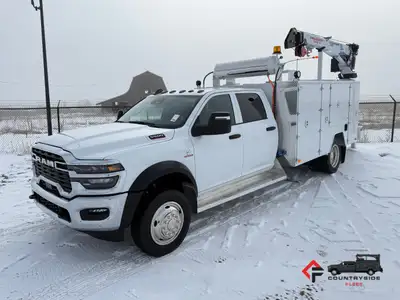 Countryside Fleet NEW - 2025 Dodge Ram 5500HD 4x4 Crew Cab Service Truck + 6.7L Cummins Diesel + 4x4...