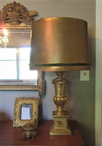Vintage Italian Carved Giltwood Table Lamp w/Original Shade City of Montréal Greater Montréal Preview