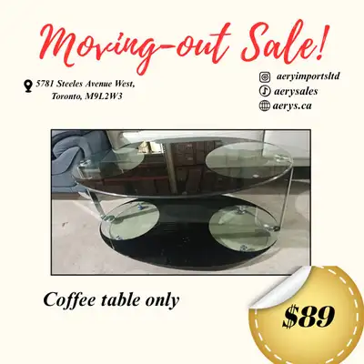 We’re moving out and it’s time to clear some space Select pieces are available now, and they won’t l...